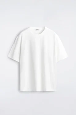 RELAXED COTTON-LINEN T-SHIRT