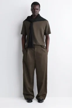 RELAXED COTTON-LINEN T-SHIRT