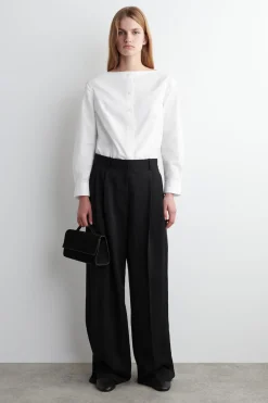 RELAXED FLUID WIDE-LEG PANTS