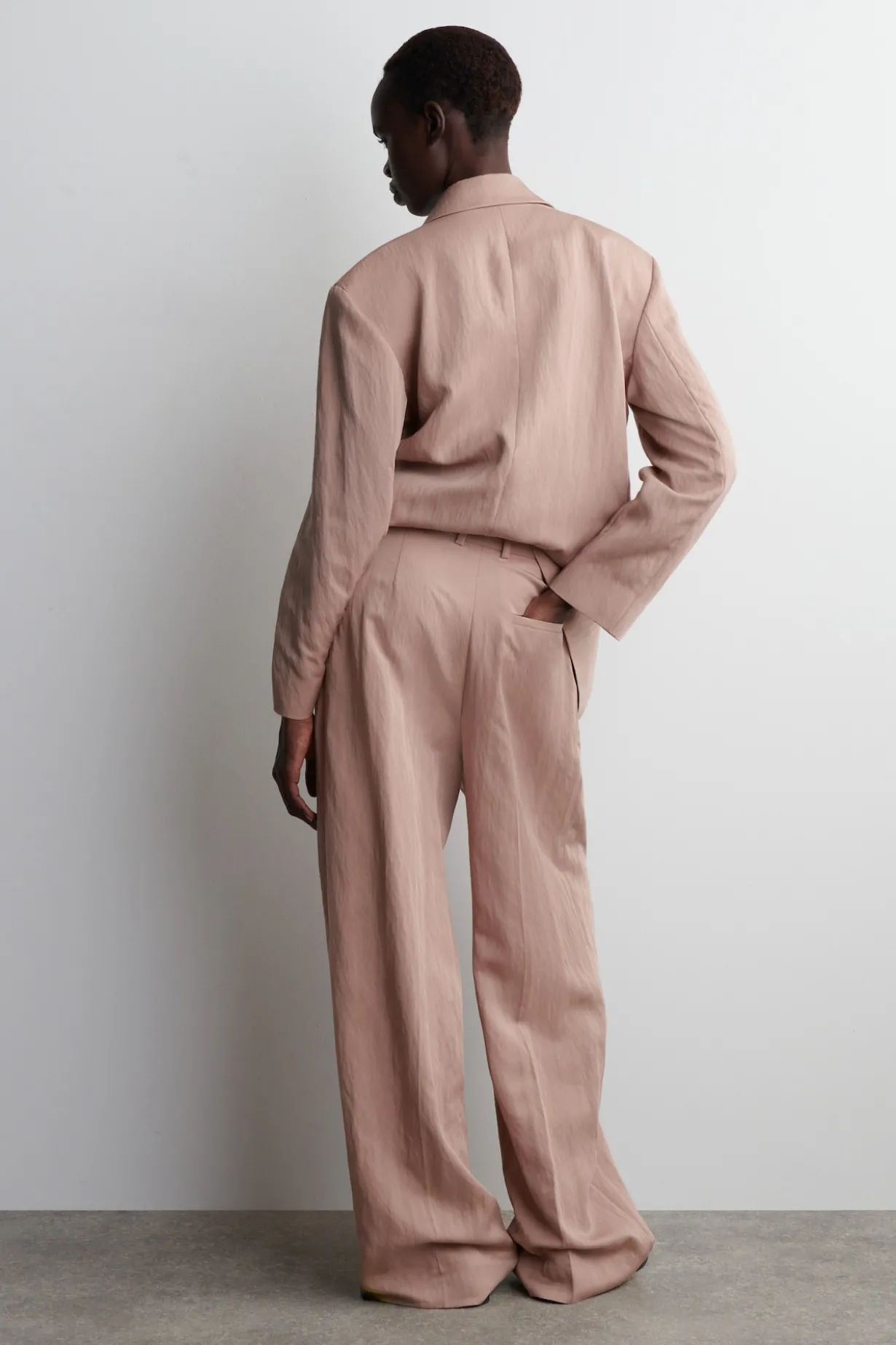 RELAXED FLUID WIDE-LEG PANTS