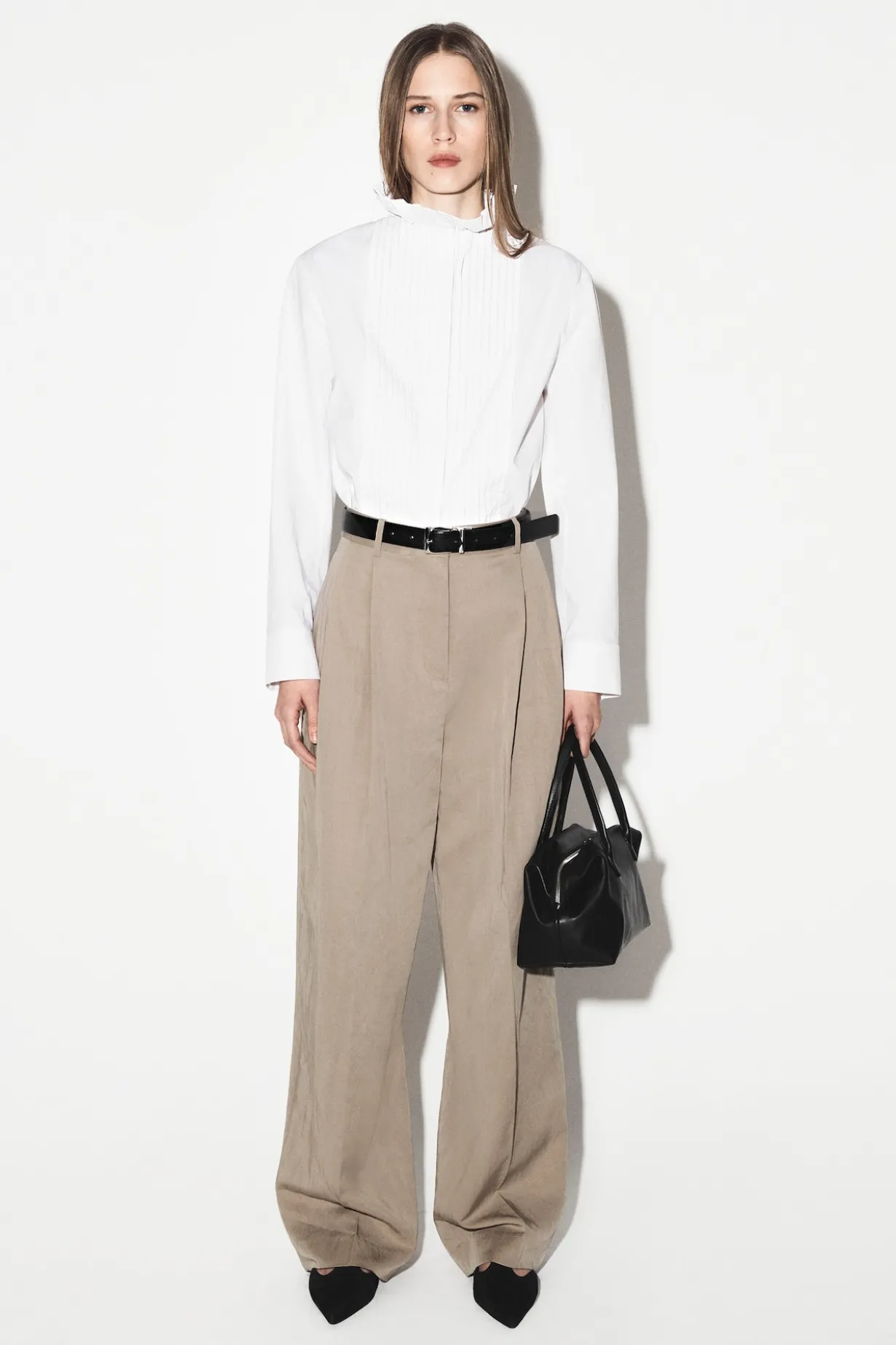 RELAXED FLUID WIDE-LEG PANTS