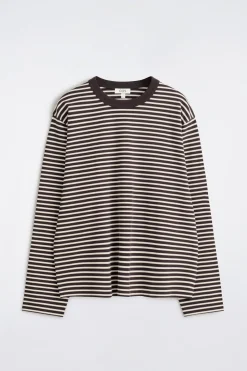 RELAXED JERSEY INTERLOCK LONG-SLEEVED T-SHIRT