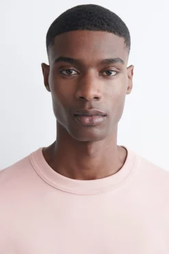 RELAXED JERSEY INTERLOCK LONG-SLEEVED T-SHIRT