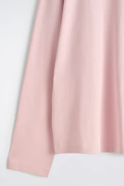 RELAXED JERSEY INTERLOCK LONG-SLEEVED T-SHIRT