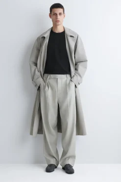 RELAXED JERSEY INTERLOCK LONG-SLEEVED T-SHIRT