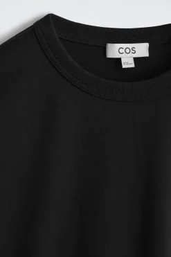 RELAXED JERSEY INTERLOCK LONG-SLEEVED T-SHIRT