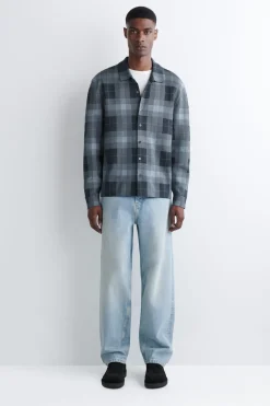RELAXED KNITTED COTTON SHIRT