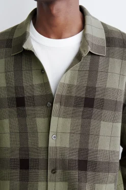 RELAXED KNITTED COTTON SHIRT