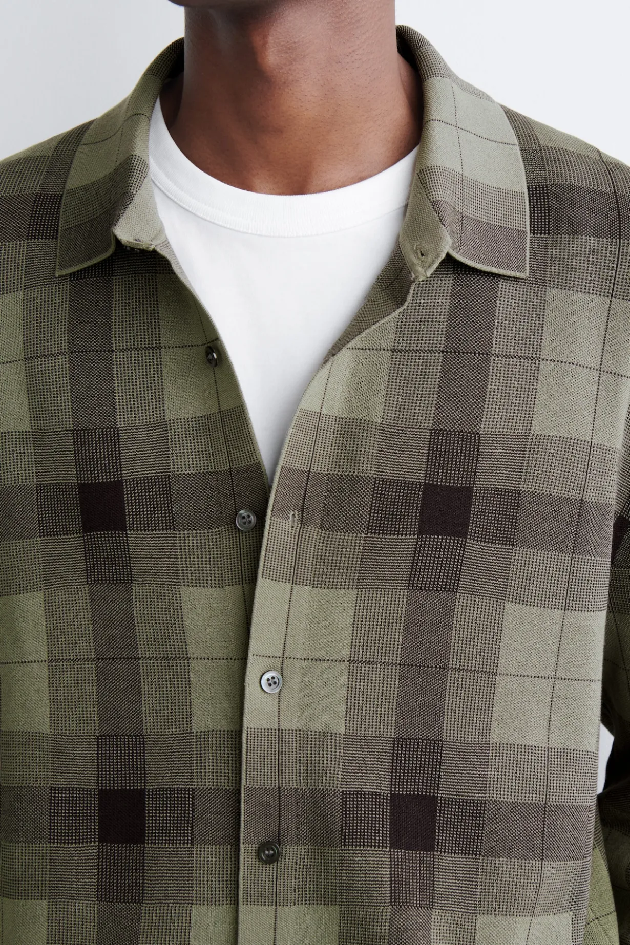 RELAXED KNITTED COTTON SHIRT