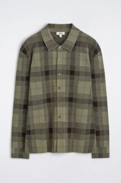 RELAXED KNITTED COTTON SHIRT