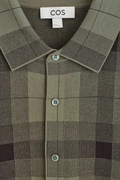 RELAXED KNITTED COTTON SHIRT