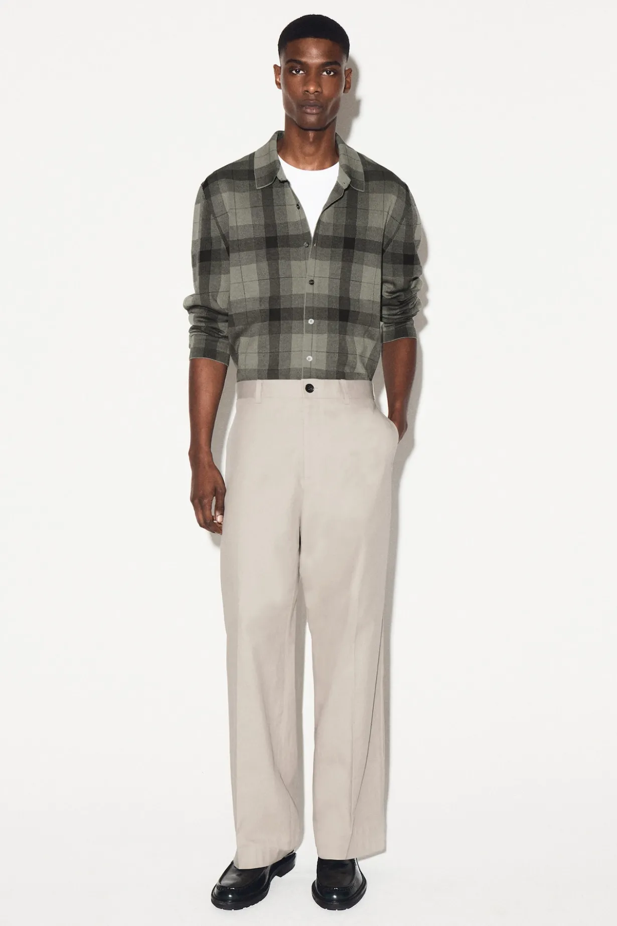 RELAXED KNITTED COTTON SHIRT