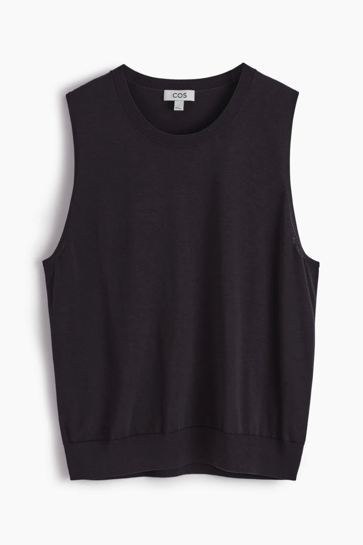 RELAXED KNITTED SILK VEST