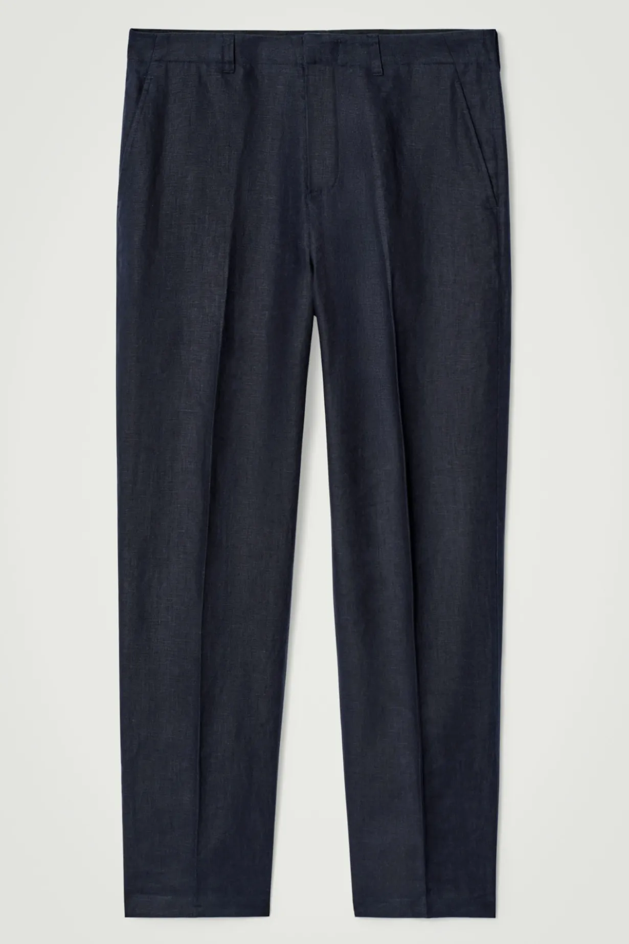 RELAXED LINEN TAPERED PANTS