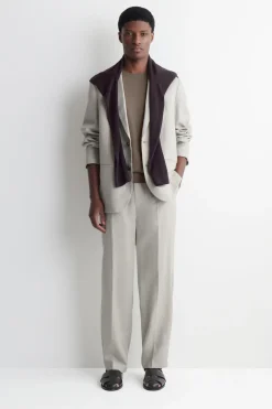 RELAXED LINEN TAPERED PANTS