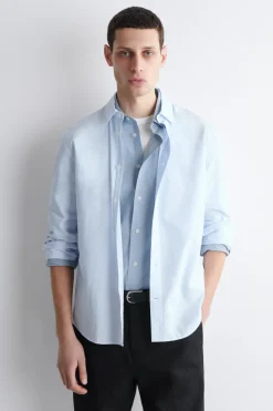 RELAXED PIMA COTTON POPLIN SHIRT