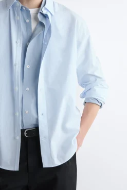 RELAXED PIMA COTTON POPLIN SHIRT