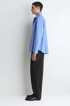 RELAXED PIMA COTTON POPLIN SHIRT