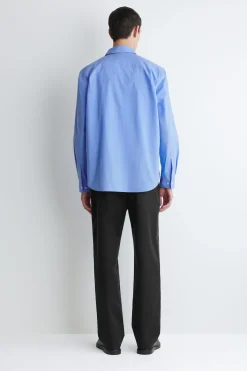 RELAXED PIMA COTTON POPLIN SHIRT
