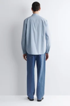 RELAXED PIMA COTTON POPLIN SHIRT