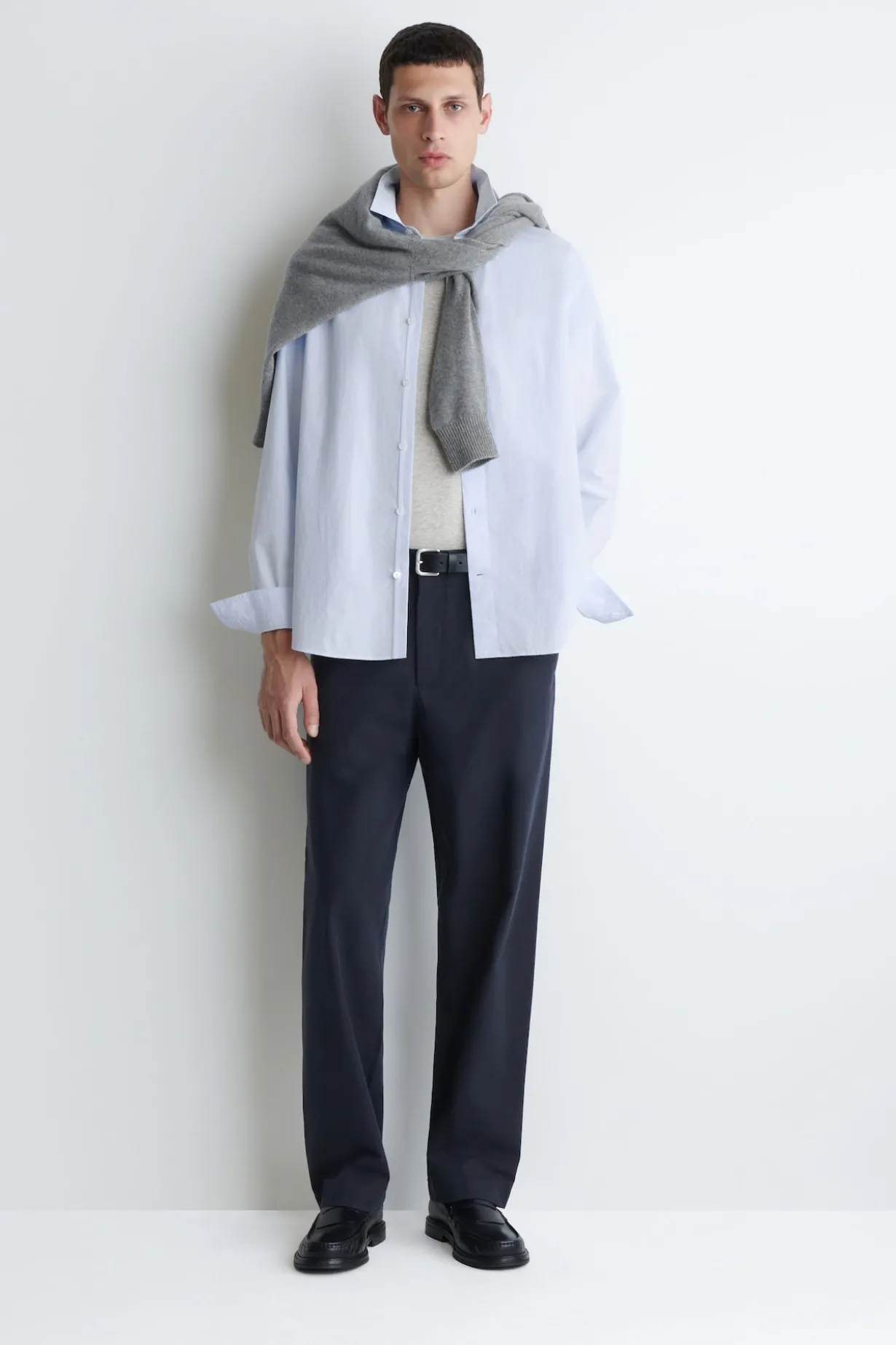 RELAXED PIMA COTTON POPLIN SHIRT