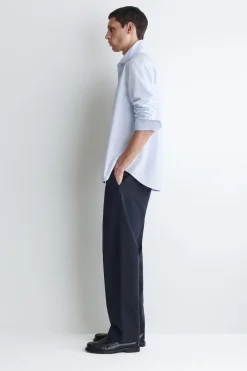 RELAXED PIMA COTTON POPLIN SHIRT