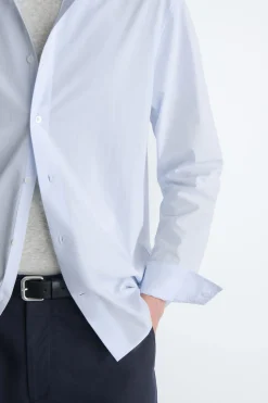 RELAXED PIMA COTTON POPLIN SHIRT