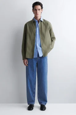 RELAXED PIMA COTTON POPLIN SHIRT