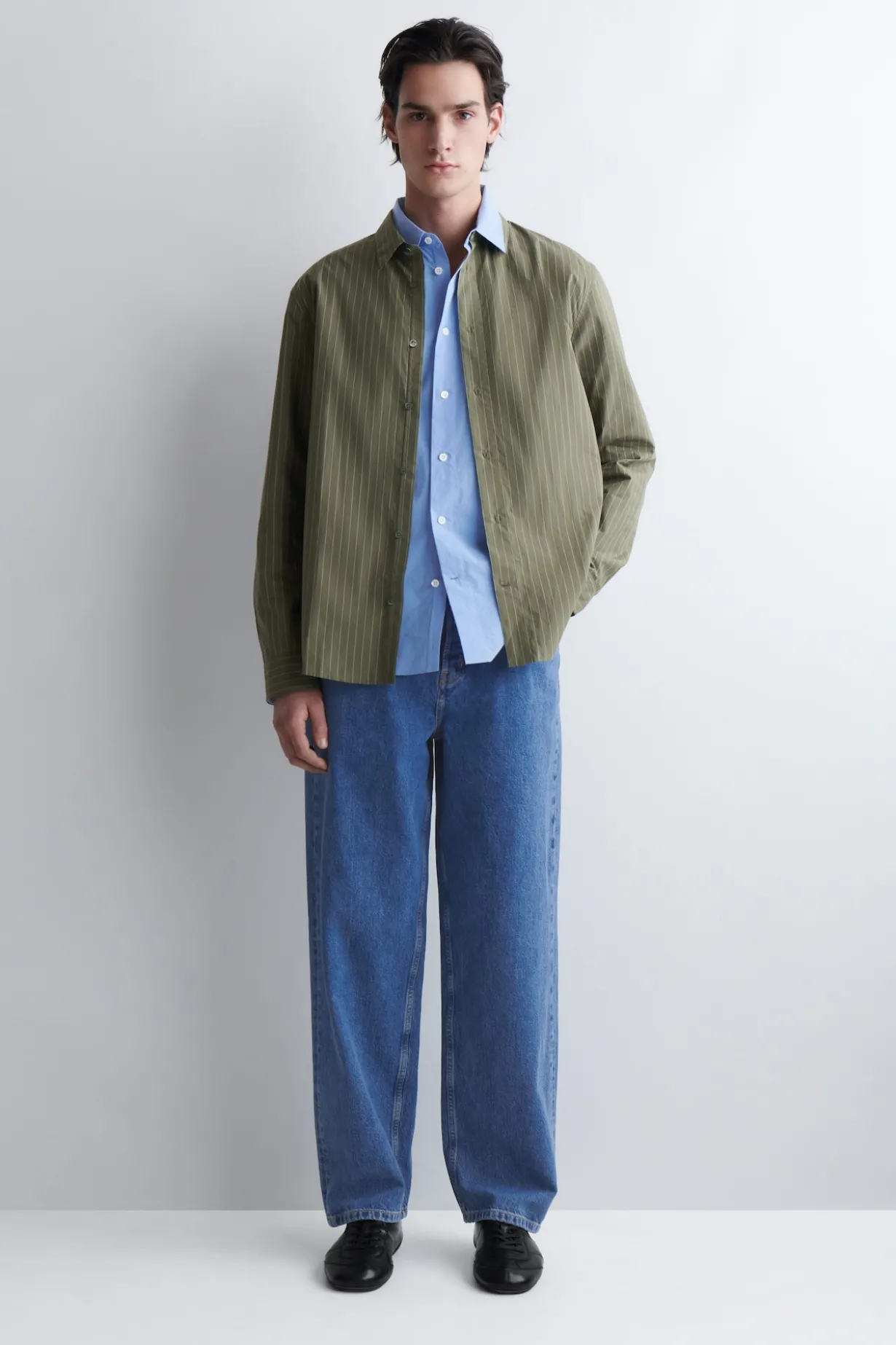 RELAXED PIMA COTTON POPLIN SHIRT