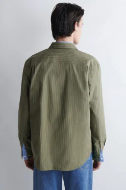 RELAXED PIMA COTTON POPLIN SHIRT