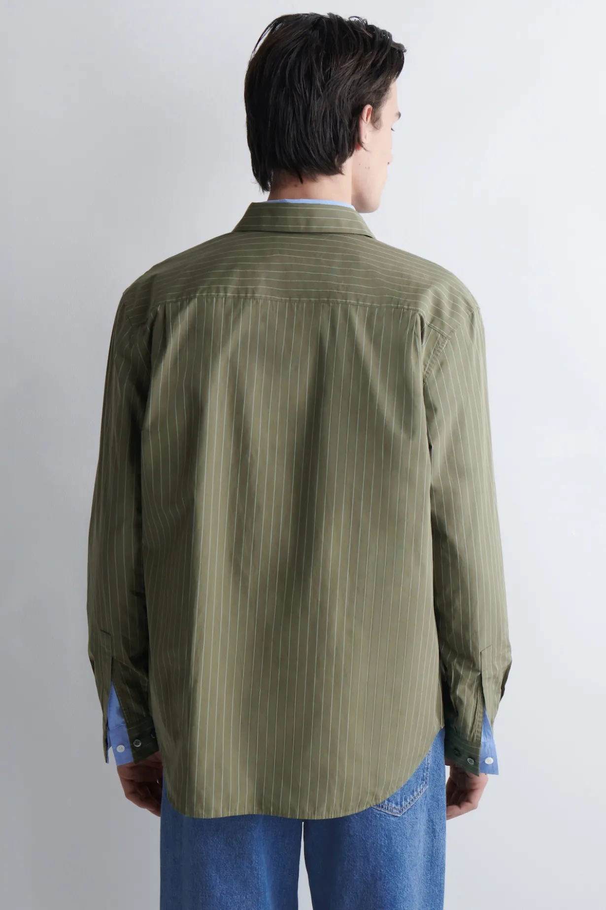 RELAXED PIMA COTTON POPLIN SHIRT