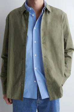 RELAXED PIMA COTTON POPLIN SHIRT