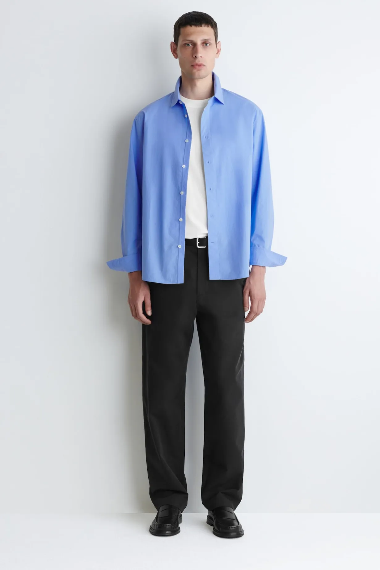 RELAXED PIMA COTTON POPLIN SHIRT
