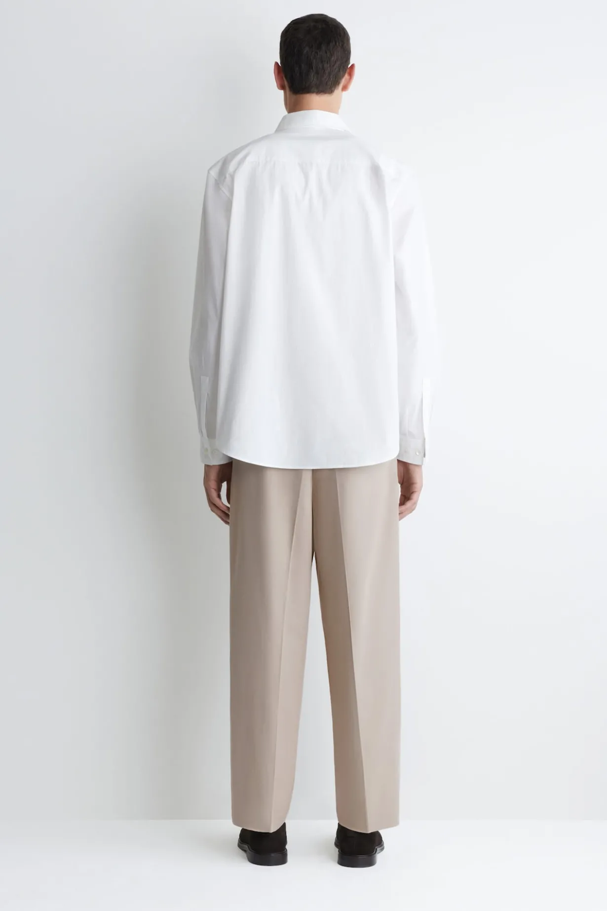 RELAXED PIMA COTTON POPLIN SHIRT