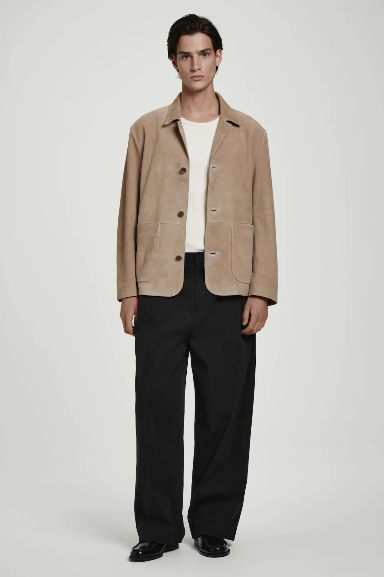 RELAXED SUEDE JACKET