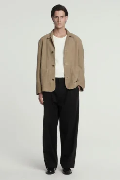 RELAXED SUEDE JACKET