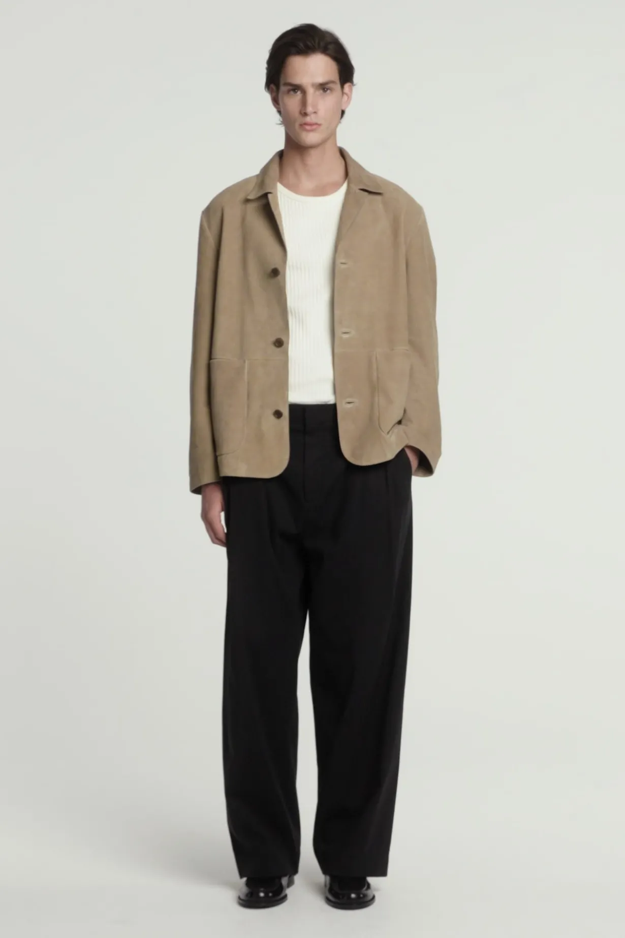 RELAXED SUEDE JACKET