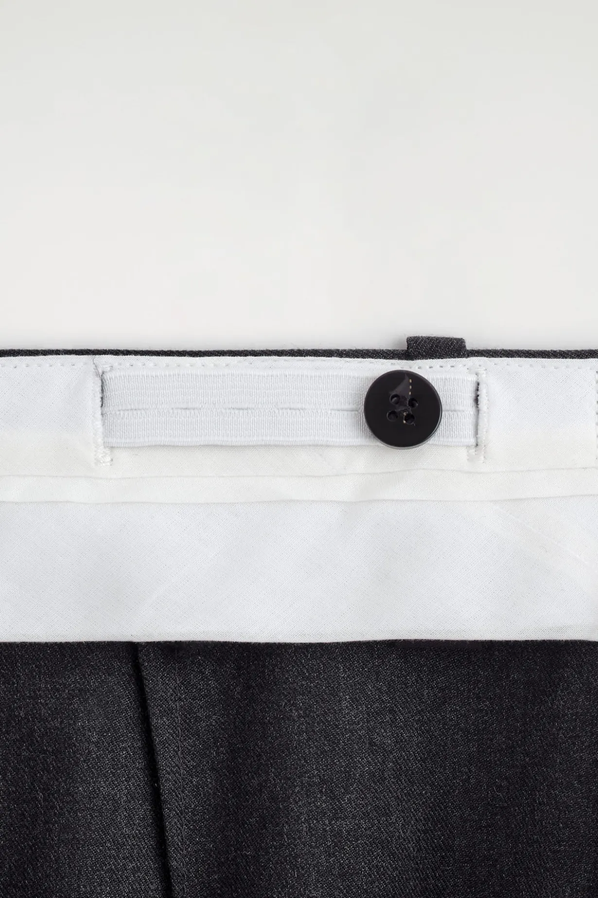 RELAXED TWILL WIDE-LEG PANTS