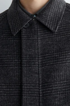 REVERSIBLE CHECKED / HERRINGBONE WOOL SPORTS JACKET