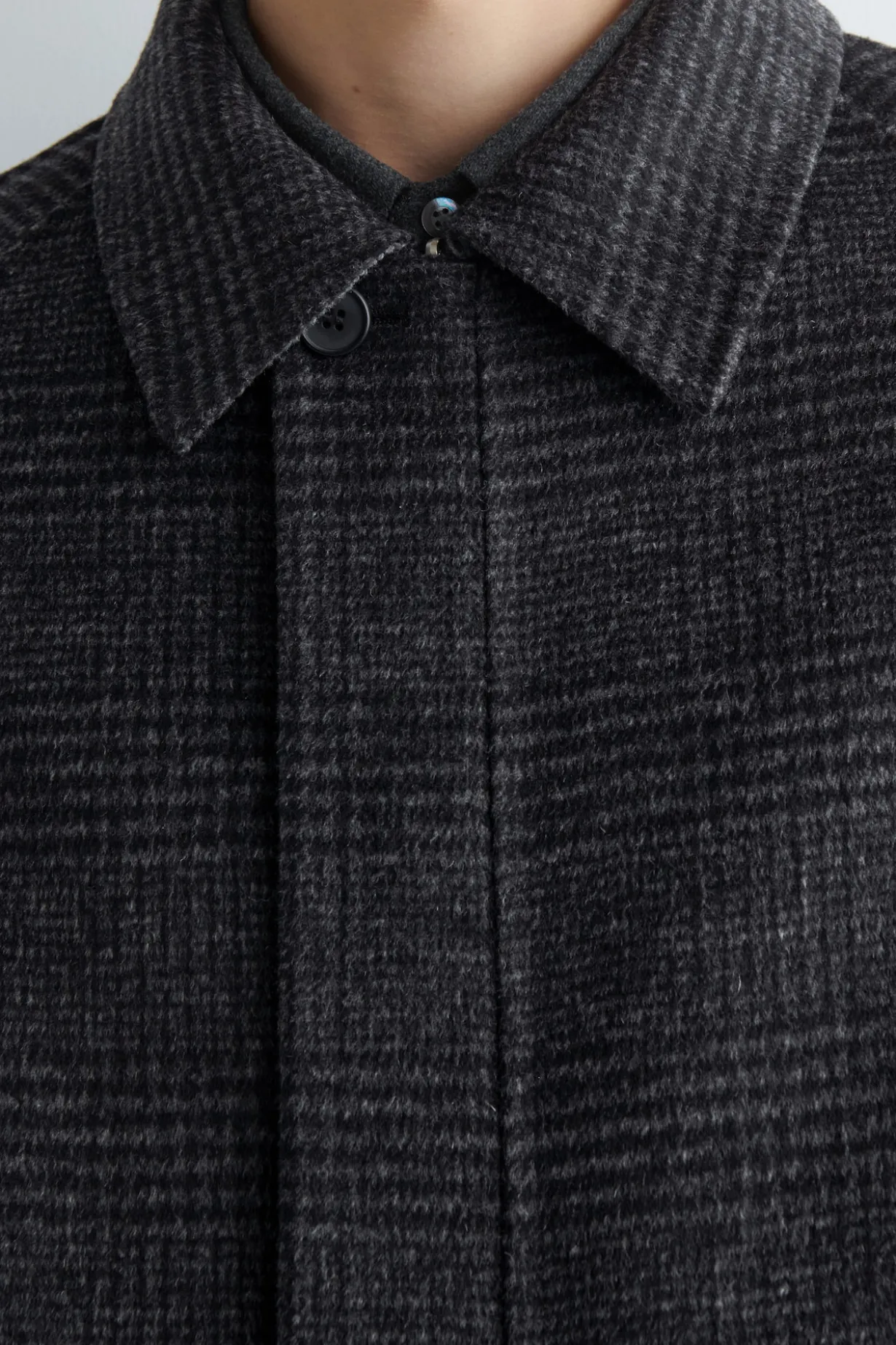 REVERSIBLE CHECKED / HERRINGBONE WOOL SPORTS JACKET