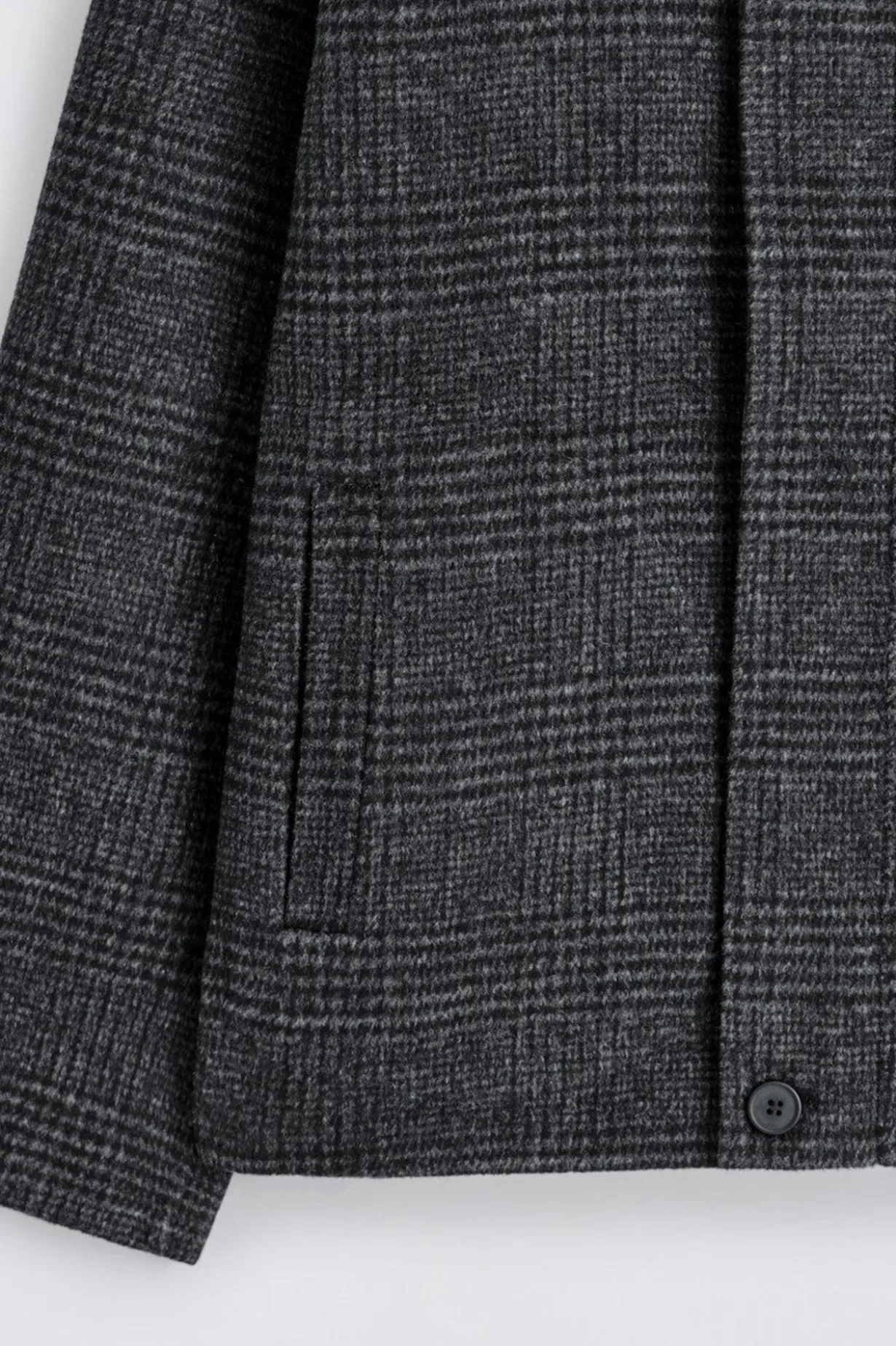 REVERSIBLE CHECKED / HERRINGBONE WOOL SPORTS JACKET