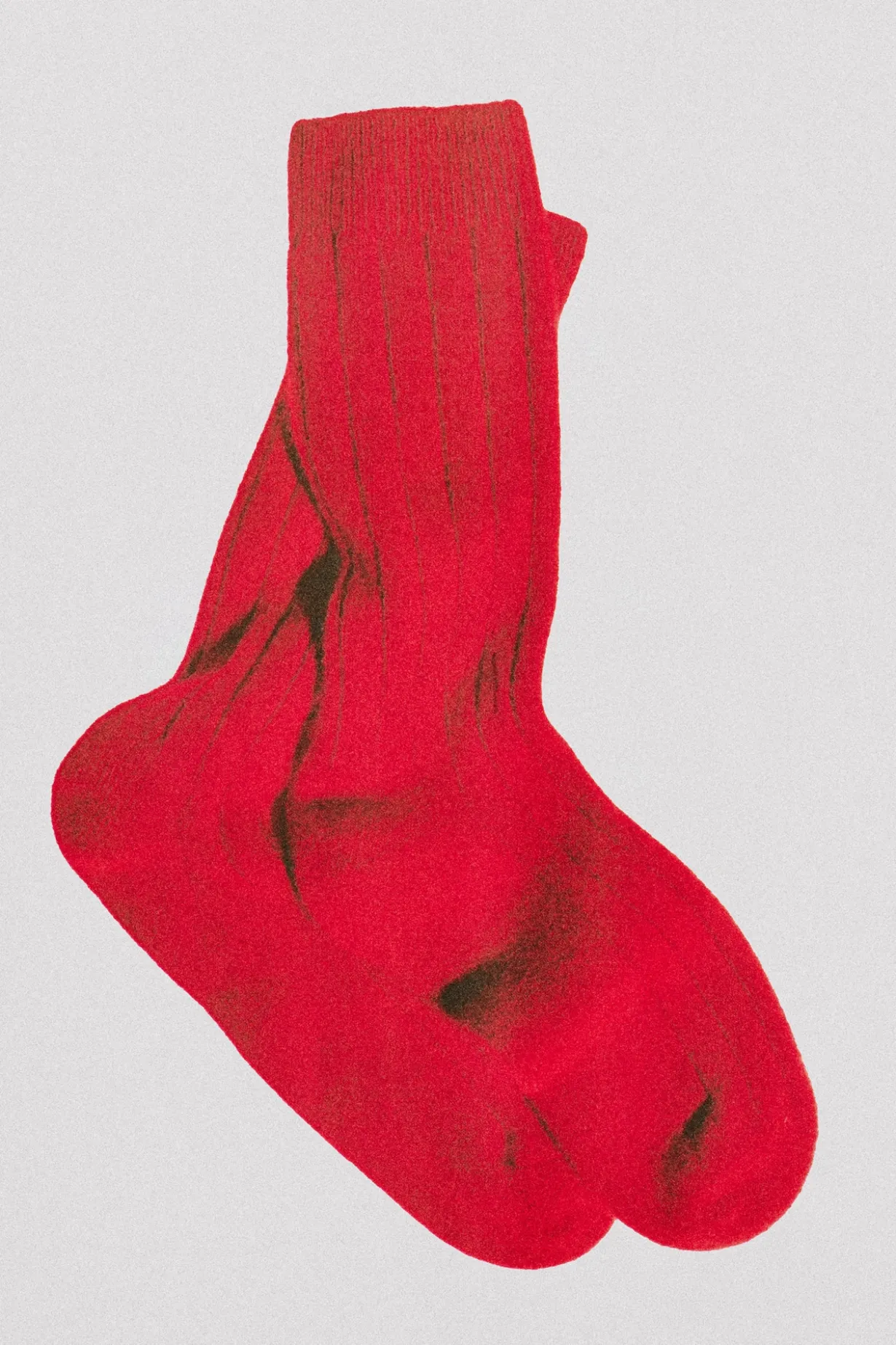 RIBBED CASHMERE SOCKS