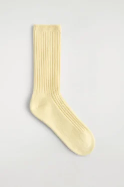 RIBBED CASHMERE SOCKS