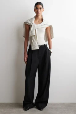 RIBBED COTTON TANK TOP