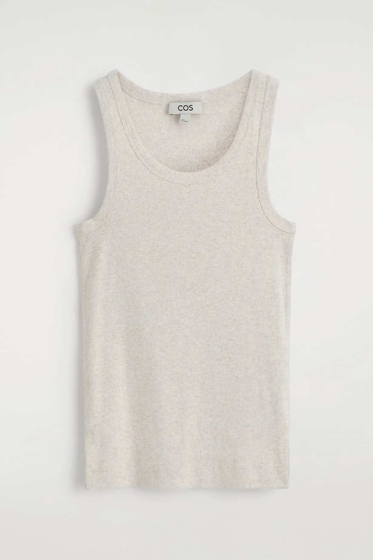 RIBBED COTTON TANK TOP