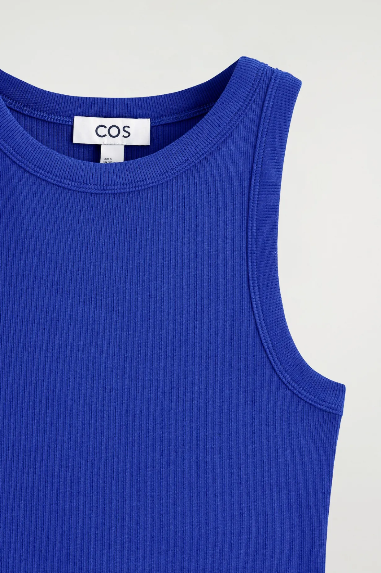 RIBBED COTTON TANK TOP