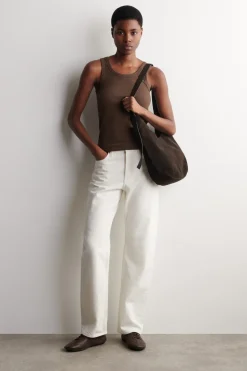 RIBBED COTTON TANK TOP