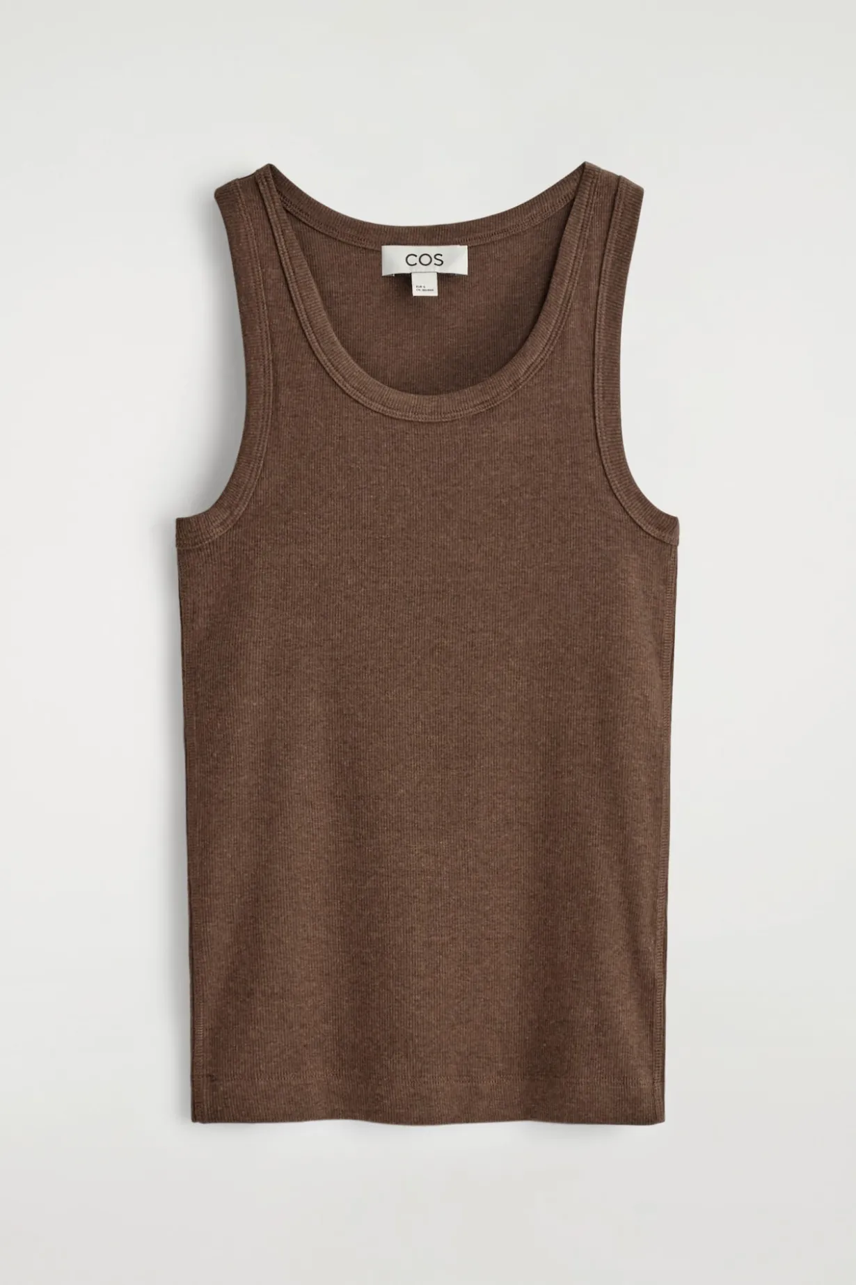 RIBBED COTTON TANK TOP