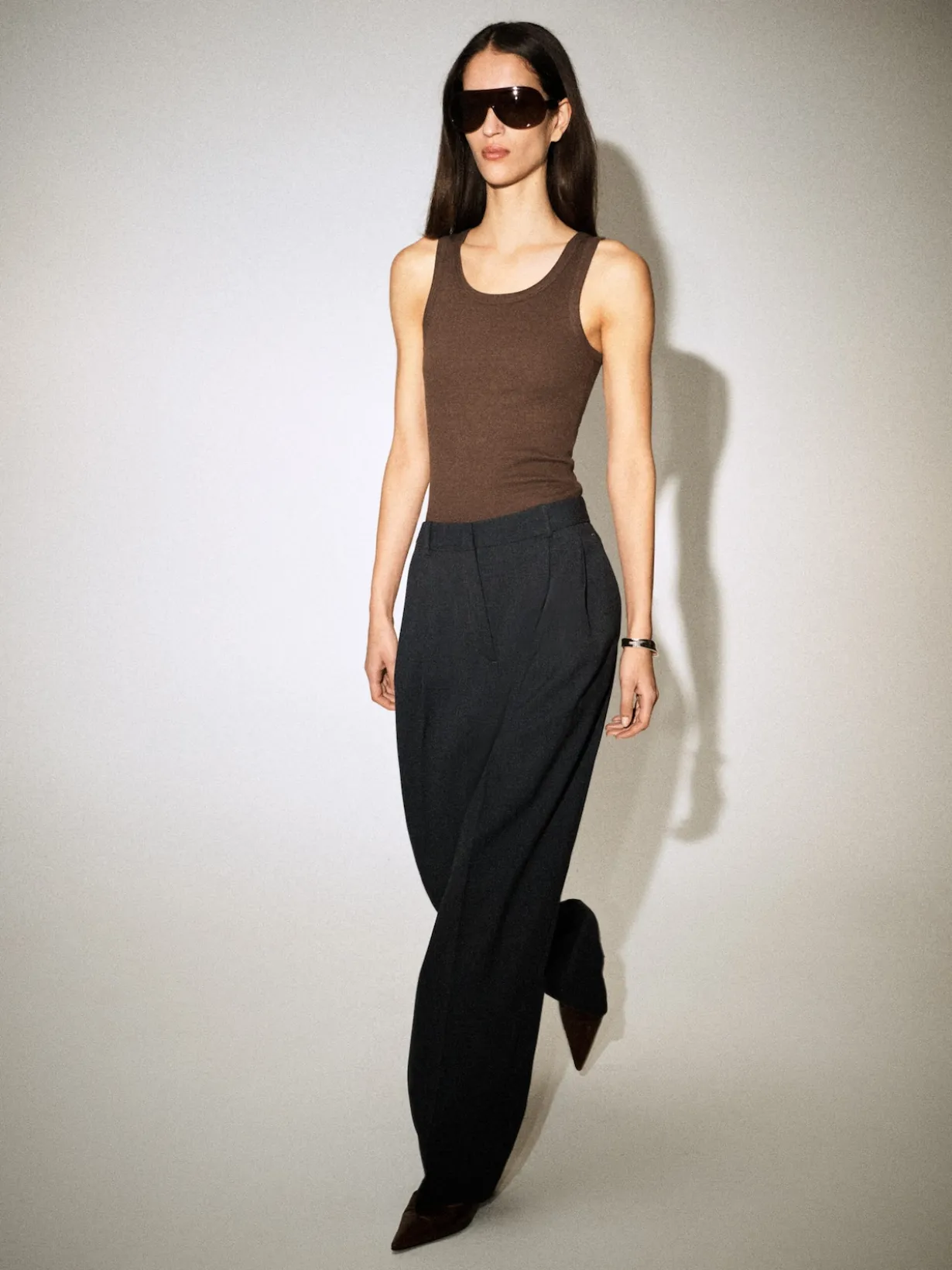 RIBBED COTTON TANK TOP