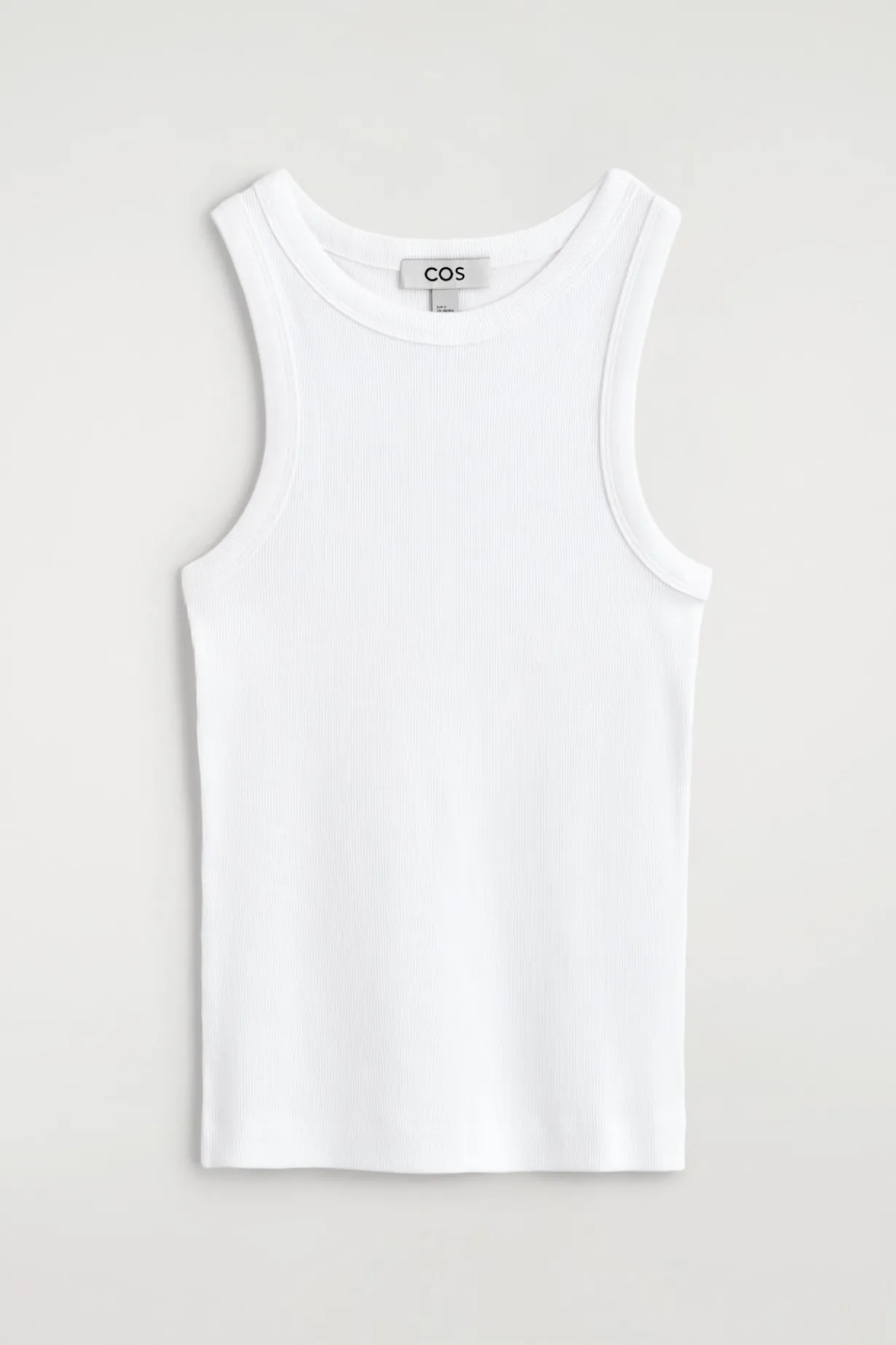 RIBBED COTTON TANK TOP